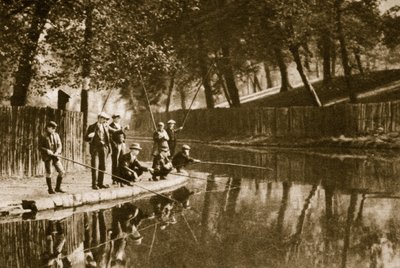 Fishing on the Regents Canal by English Photographer